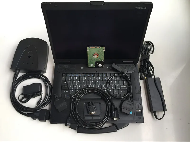 HDS HIM Com Diagnostic Tool for H-onda Auto Scanner with Newest Software Hdd in Toughbook Cf52 Used 4G Laptop CF-52