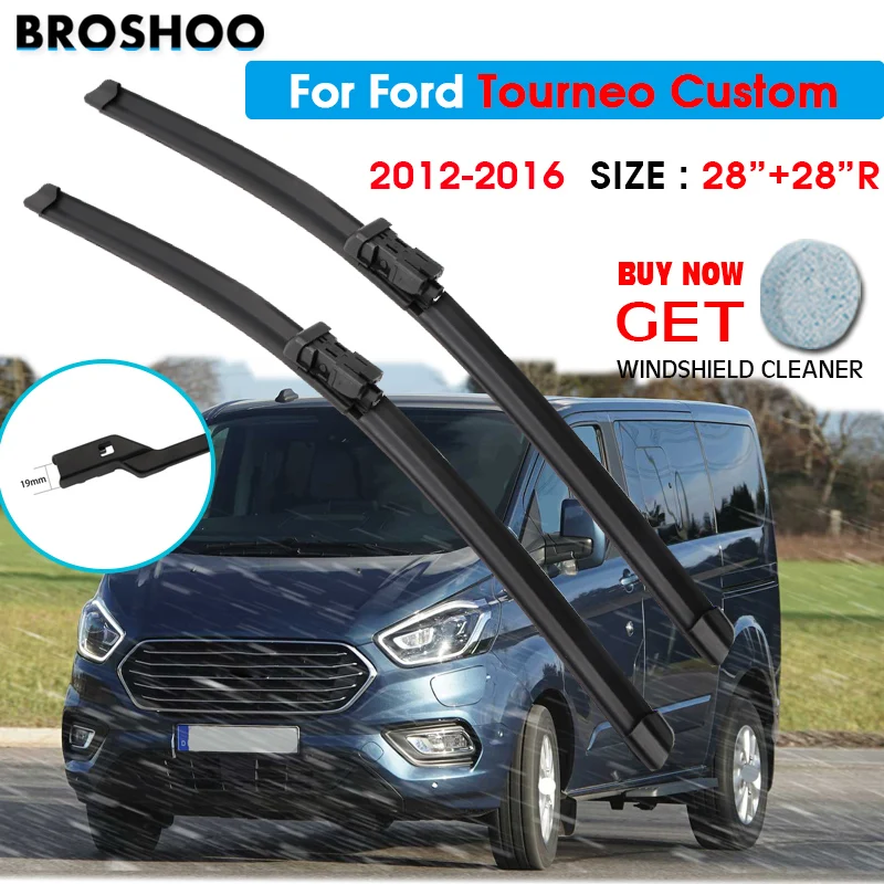 

Щетка стеклоочистителя автомобиля для Ford Tourneo Custom 28 "+ 28" R 2012-2016 Авто ветровое стекло стеклоочистителя окно подходит кнопочный рычаг