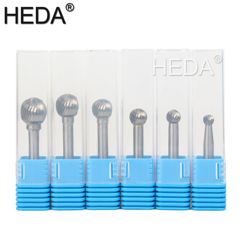 HEDA-مجموعة أدوات يدوية لنقش الخشب ، 6 مللي متر-16 مللي متر كربيد التنجستن ، قاطع دوار ، ملف معدني