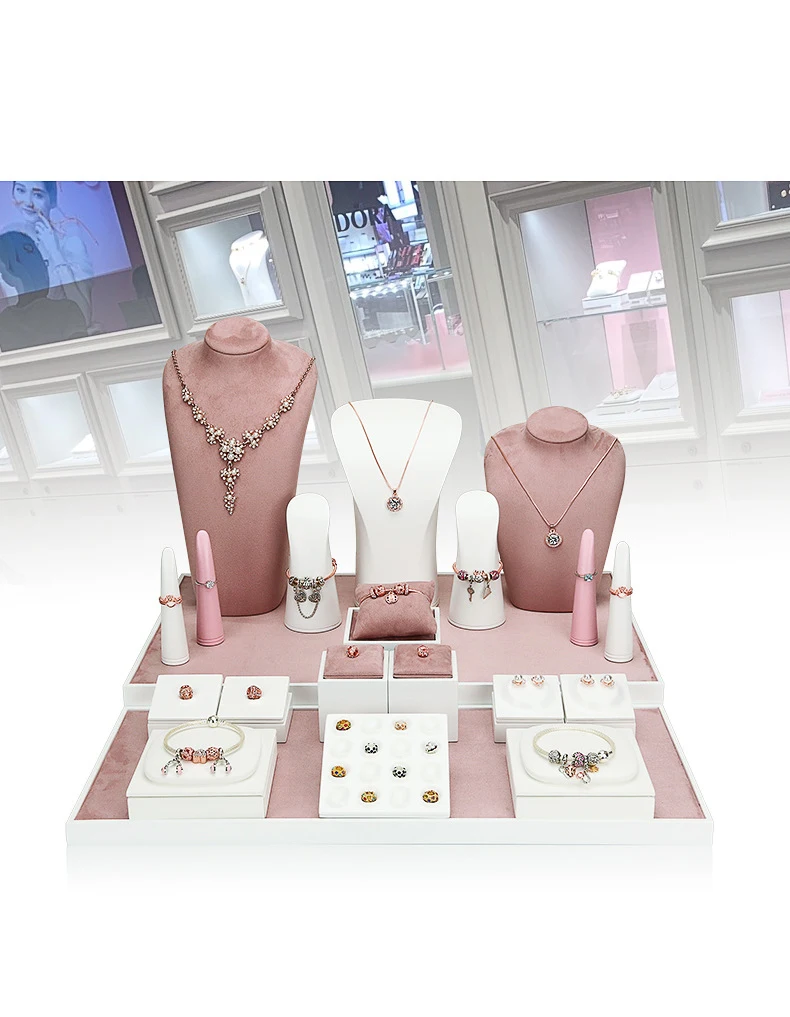 Jewelry Display Stand Set Shooting Stall Props Necklace Bracelet Display Table Paint Jewelry Display Table