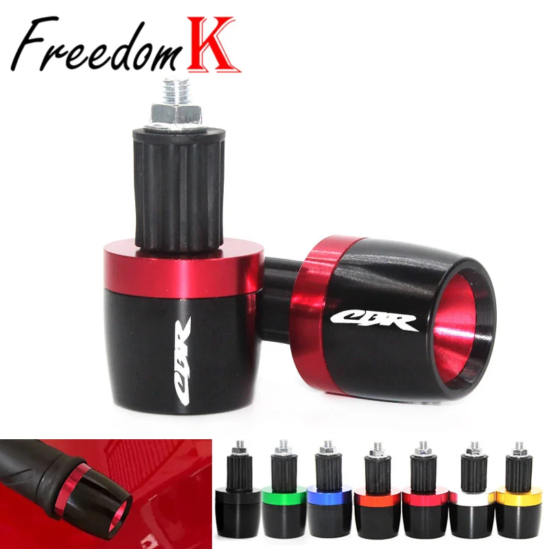 Poignées de guidon de moto, capuchons d'extrémité pour Honda CBR 600 900 954 RR 1000 1100 CBR600RR CBR600F CBR929RR, 7/8 pouces, 22mm