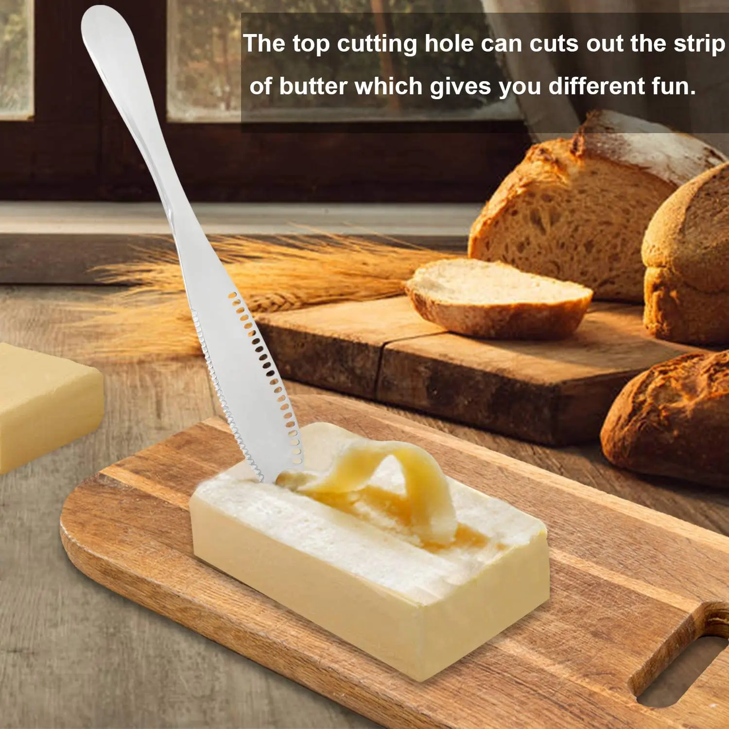 WALFOS Stainless Steel Butter Knife Cheese Dessert Jam Spreaders Cream Knifes Utensil Cutlery Dessert Tools for Toast Breakfast