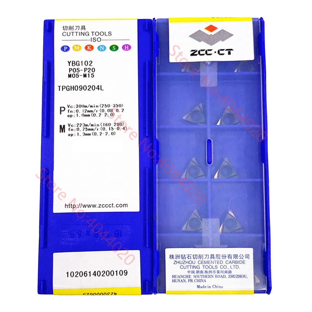 TPGH060102L/TPGH090202L/TPGH090204L/TPGH110302L/TPGH110304L YBG102 YNG151 ZCC.CT inserto in metallo duro 10 pz