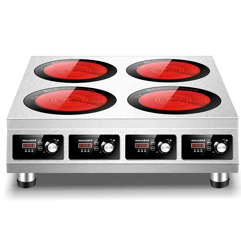 4 Burner Induction Cooker Commercial Radiant-Cooker Waterproof Stainless Steel Cooking Machine custom Electric Stove Ceramic Hob