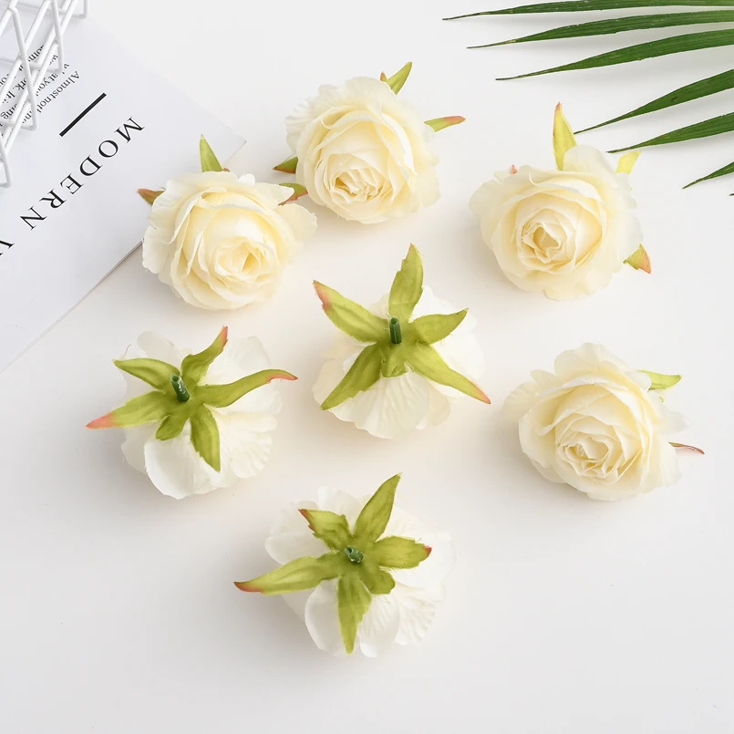 20/40 Stück Künstliche Blumen Günstige Seidenrosenköpfe für Heimdekoration, Hochzeit, Weihnachten, DIY-Geschenk, Scrapbook-Bastelzubehör, Kunstpflanzen – Detail 6