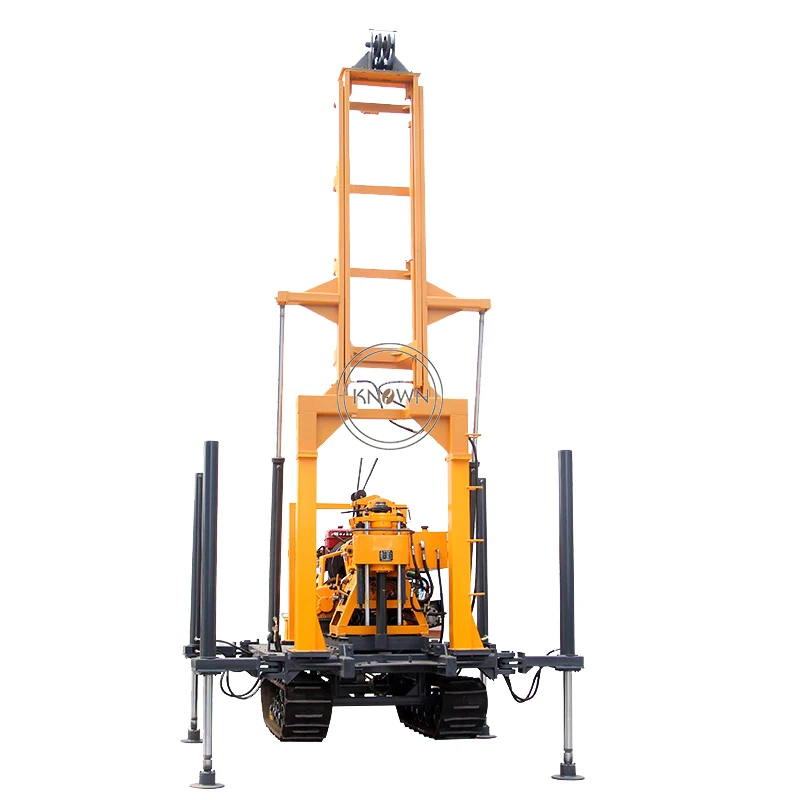 Diesel Hydraulic Water Well Drilling Machine Depth of 230 Meters Ground Source Heat Pump Household Civil Engineering Drill Rig