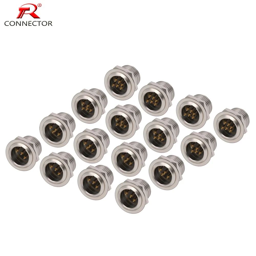 

50pcs Mini XLR Connector,Female Socket,Aviation Microphone Plug, Zinc Alloy+copper pins with gold plated, 3 4 5 pins available