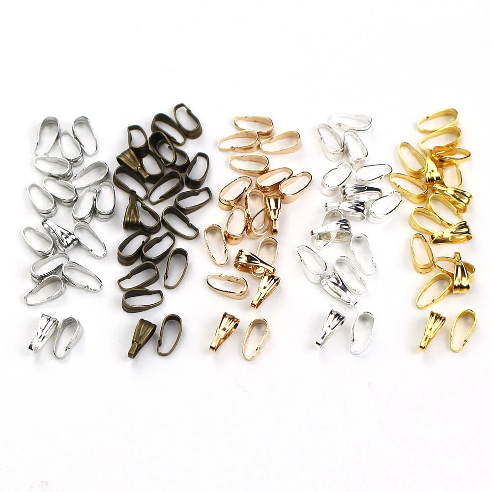 

Wholesale Lots 500pcs/lot 7x3mm Pendant Clasps Connectors Bails Clips Connectors for DIY Jewelry Making Supplies Accessories