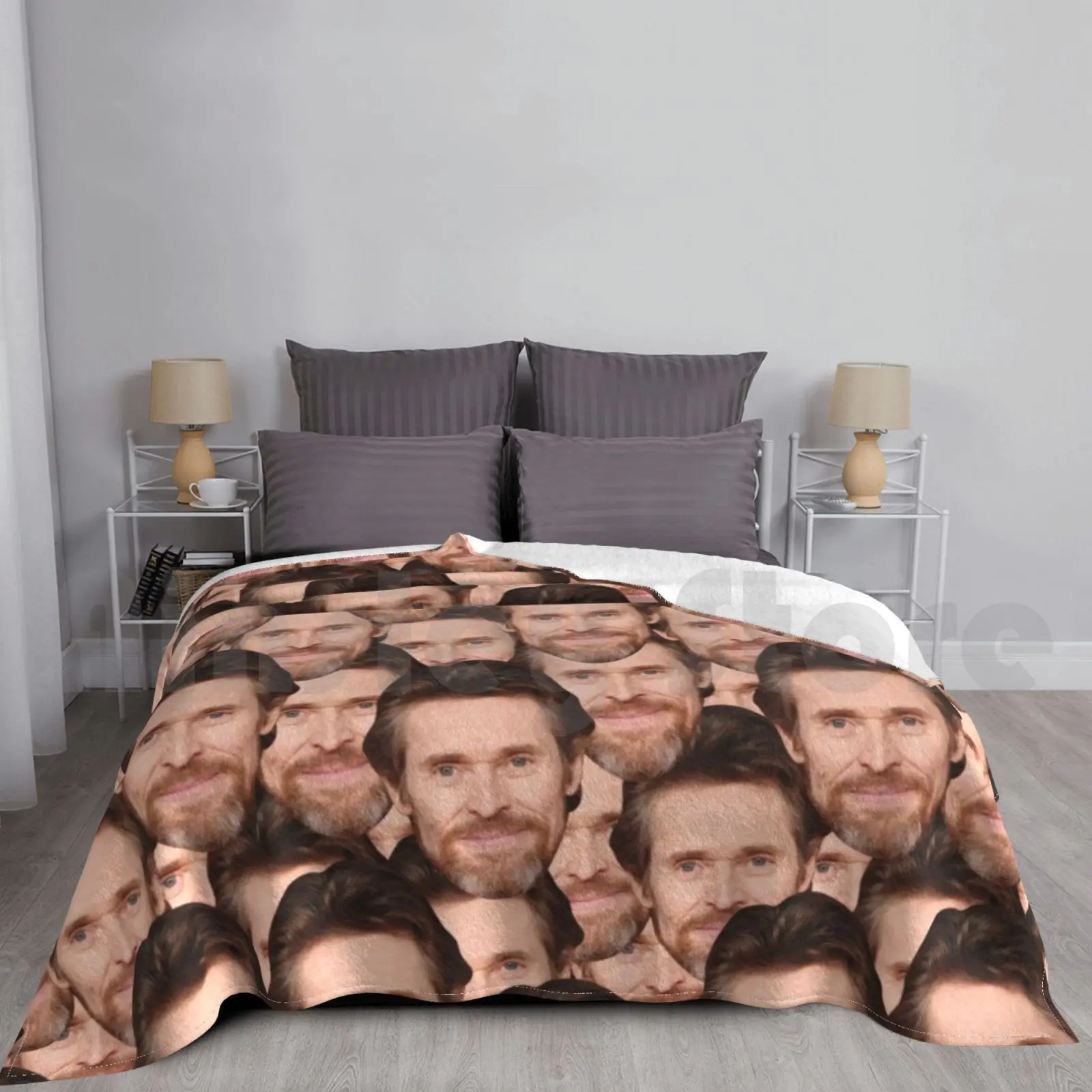 Willem Dafoe Pattern Blanket Fashion Custom Willem Dafoe William Willem The Florida Project Florida Project