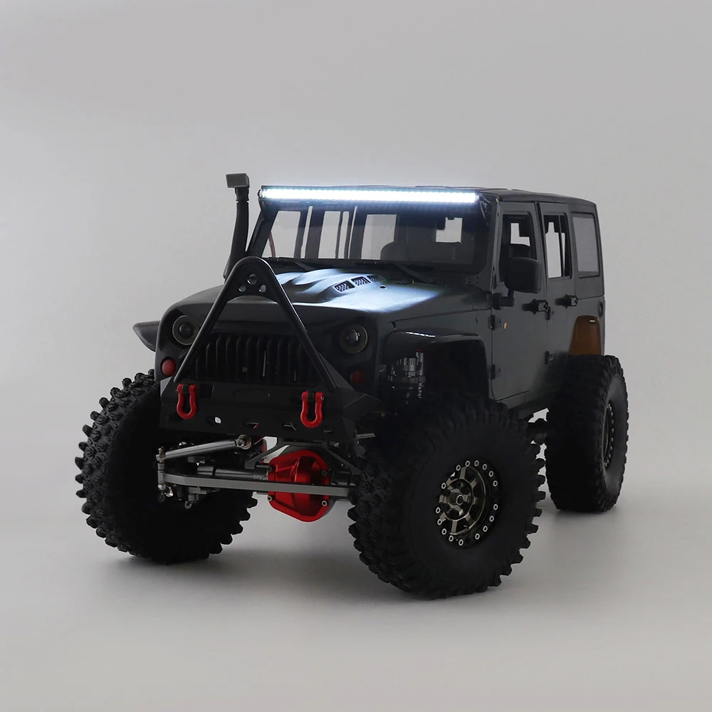 RC na dach samochodowy lampa listwa świetlna LED z modułem sterującym CH3 dla 1:10 gąsienica RC Axial SCX10 90046 dla Jeep Wrangler JK Rubicon Body