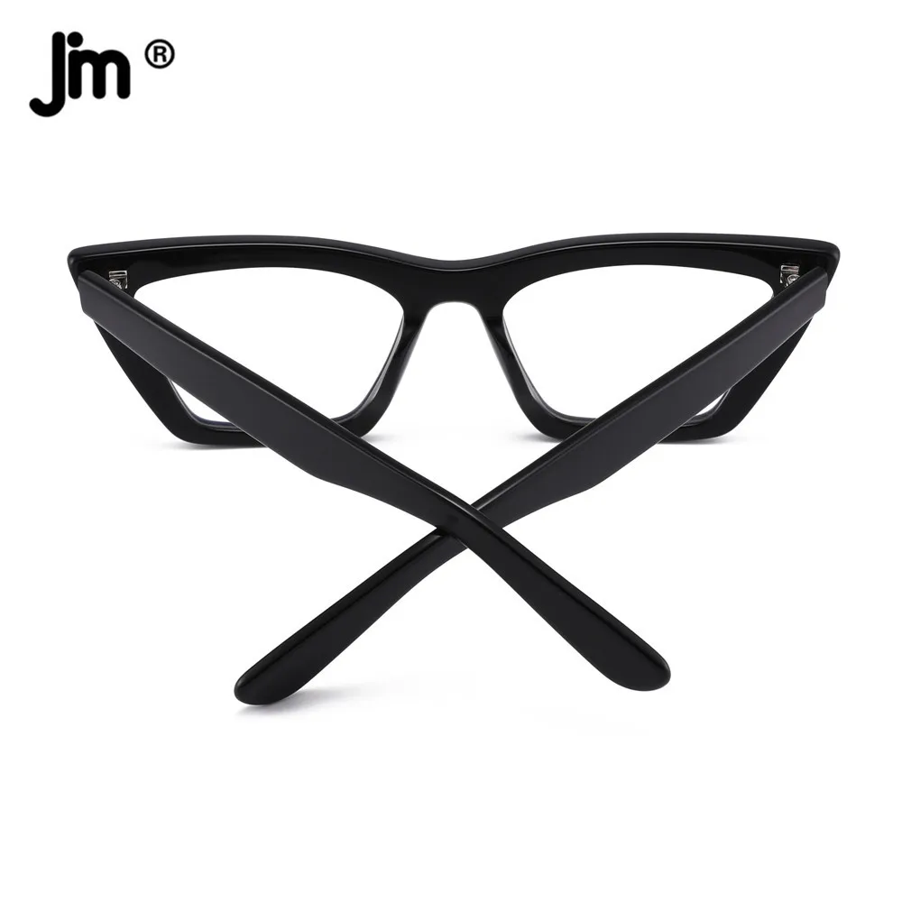 Acetate Frame Cat Eye Blue Light Glasses Women Brand Designer Square Computer Clear Fake Glasses
