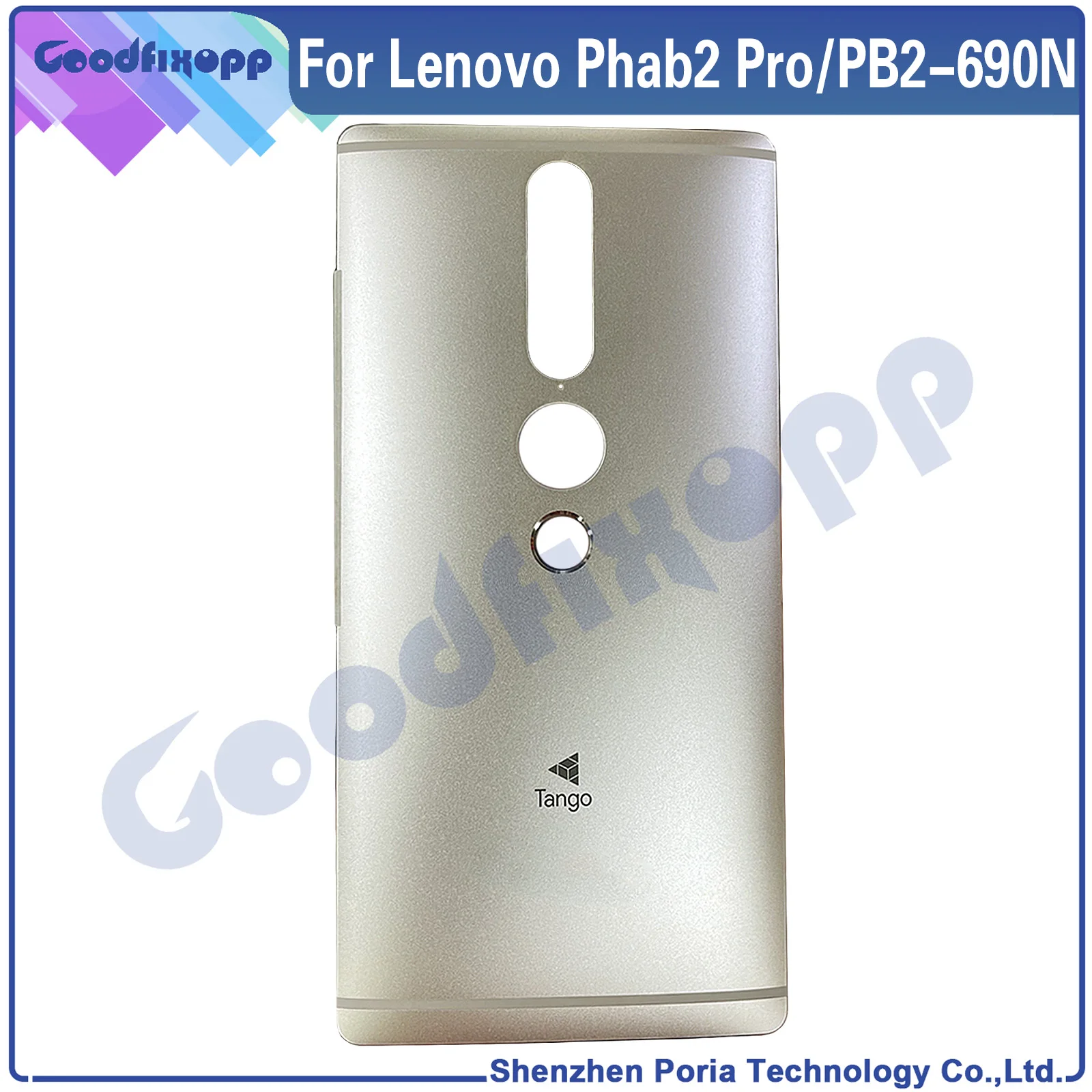 For Lenovo PHAB2 Pro PB2-690N PB2-690M PB2-690Y Phone Lid Front Middle Frame Battery Back Cover Housing Door Rear Case