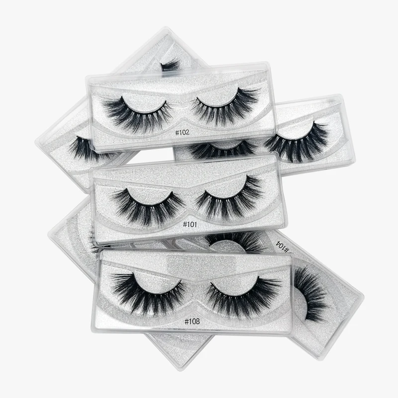 10 Pair Faux Mink Eyelashes Bulk Wholesale Natural Long False Eyelash Extension 3d Lashes Fluffy Soft Fake Cilios Makeup Tools