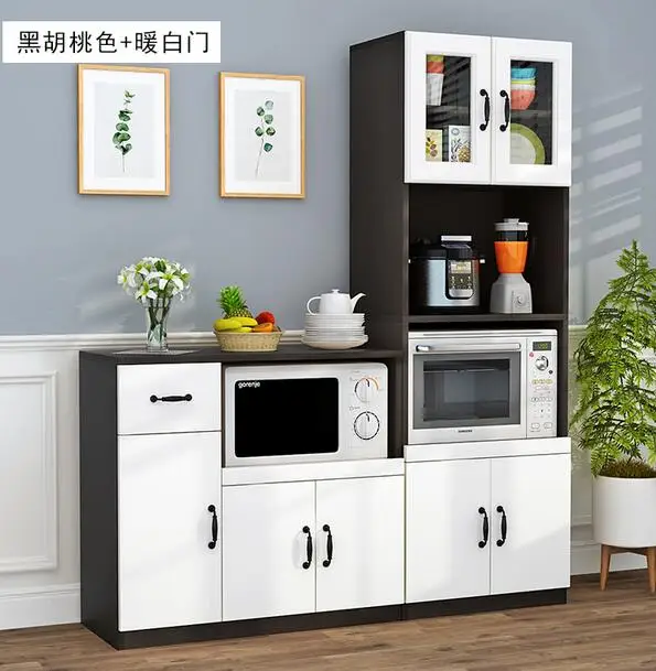 

Custom side cabinet modern simple restaurant cabinet tea and water cabinet multifunctional microwave oven kitchen storage cabine