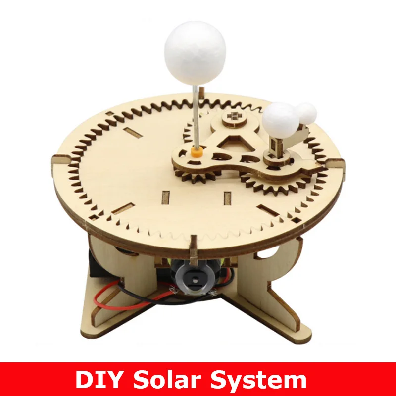 Trisphere Sun Earth Moon Planet Solar System Model Kids DIY Science Toys Educational Scientific Experiment Kit