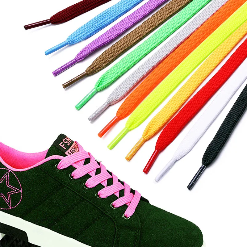 1 Pair Colourful Shoelaces Shoe Laces for Canvas Sneakers Sport Shoes Long Rope Laces Long 50cm,80cm,100cm,120cm