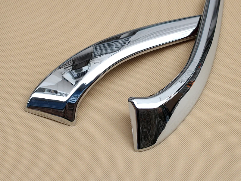 Chrome Front Fog Light Styling Cover FOR 2015 2016 Mazda2 DJ DL Foglight Trim Eyebrow Sedan Hatchback Accessories