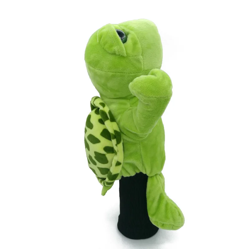 Green Sea Turtle Golf Driver Headcover Cartoon Animal Protecter Outdoor Sports Golf Clubs Cover Mascot Novelty Cute Gift