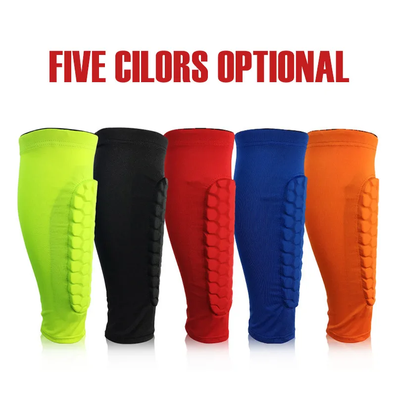 Soccer Shin Guards Sports Honeycomb Football Shinguard Protector Guard Socks Leggings Shields Pads Leg Sleeves Adult Men