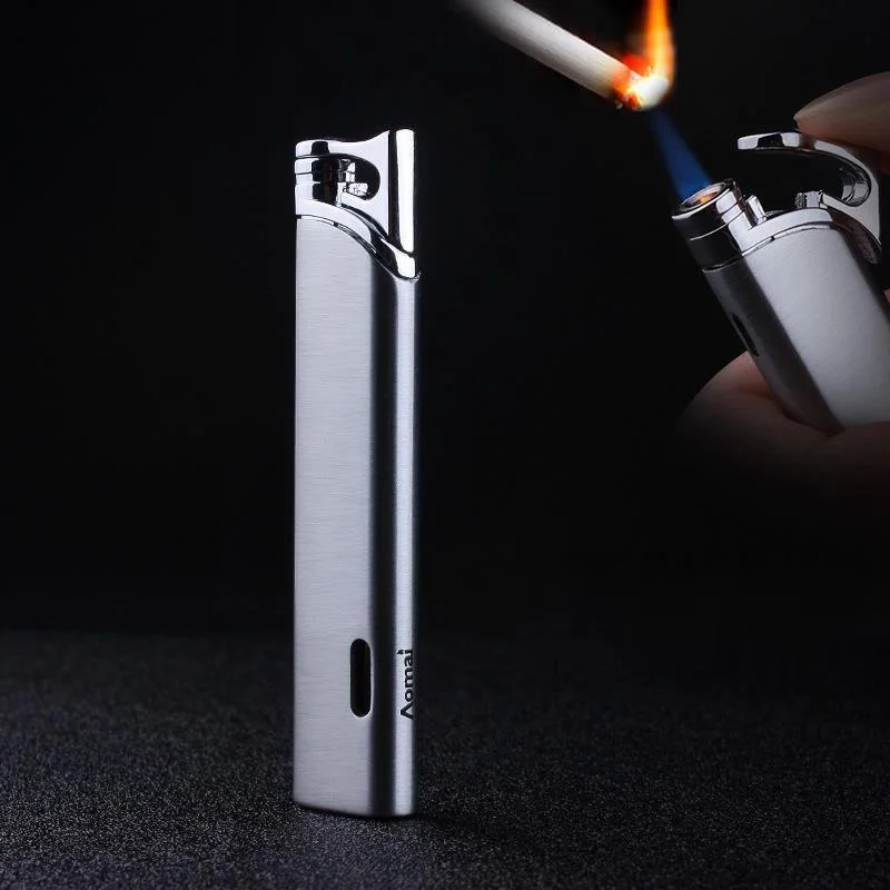 Compact Turbo Mini Gas Torch Lighter Windproof All Metal Jet Cigar Lighter 1300 C Butane No Gas Gadgets For Men Gift