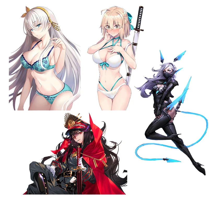 Three Ratels CA61 Fate/Grand Order Waterproof Anime stickers for car hood laptop gift Motocycle wall sticker decals for gamers