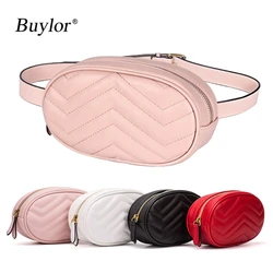 Marsupio Buylor per donna marsupio Designer marsupio moda bauletto ragazze carino facile tasca per telefono PU borsa in pelle calda