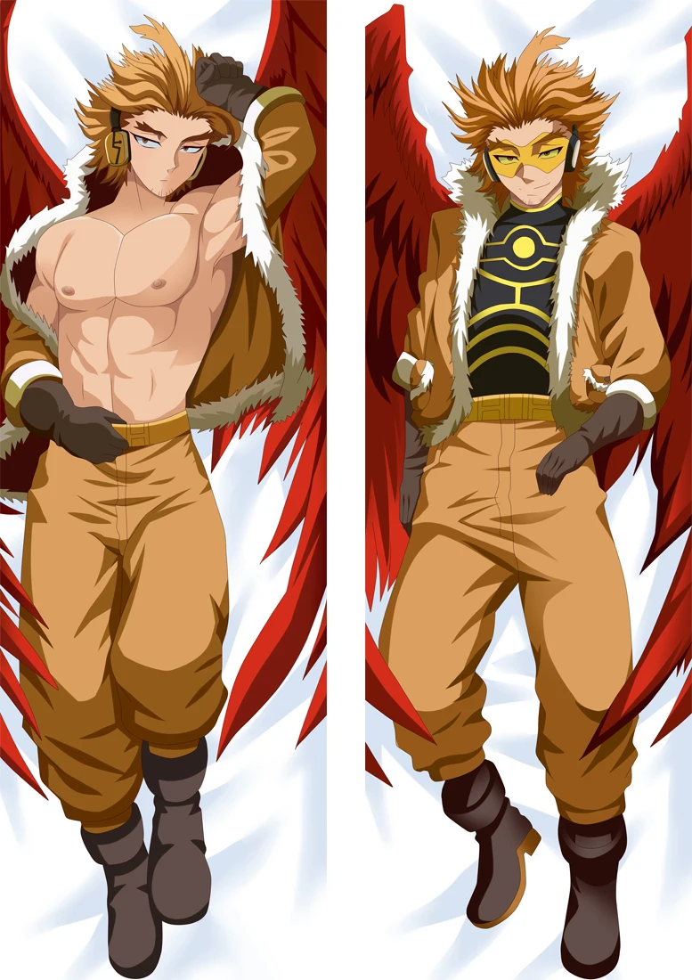 

Boku No Academia Rising Takami Keigo Hawks Cosplay Dakimakura Pillow Case Hugging Body Gift