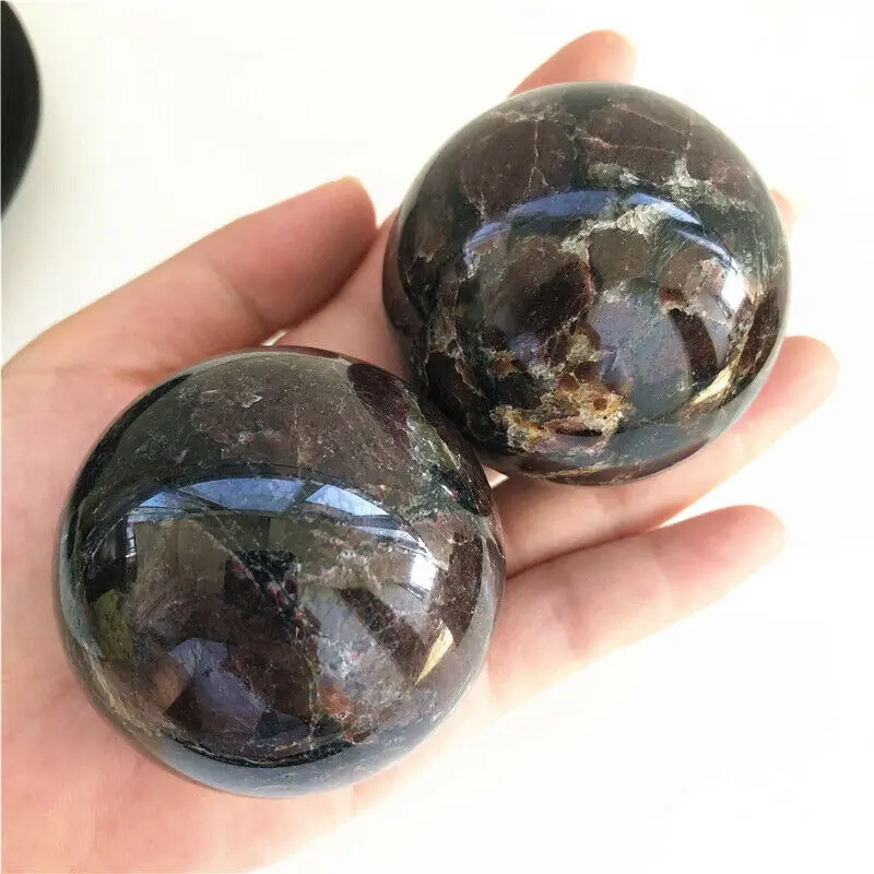 

1pc Natural Garnet Ball Crystal Stone Sphere Balls Quartz Healing Collection Gifts Natural Quartz Crystal Sphere Ball