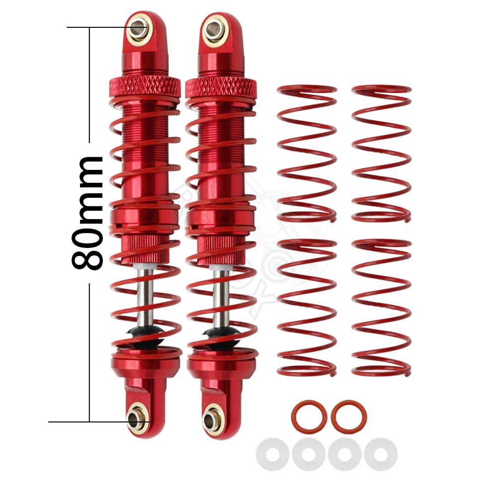 Metal Shock Absorber Damper 70 80 90 100 110 120 Oil Adjustable for 1/10 RC Crawler Axial SCX10 Tamiya CC01 D90 TRX4 HPI