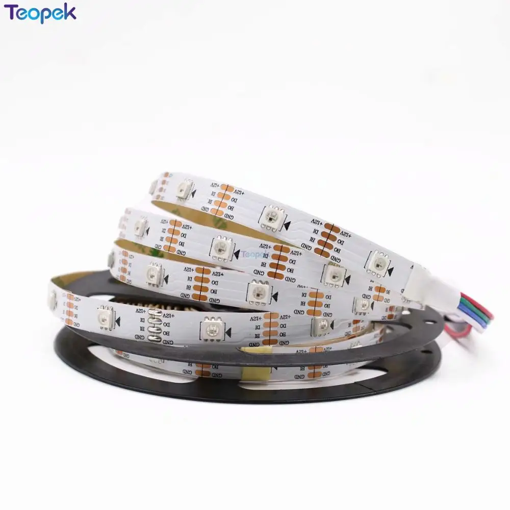 WS2815 LED Pixels Strip Light Tape Individually Addressable DC12V (WS2813 update) LED Dual-Signal 1m/5m 30/60/144 Pixels/m