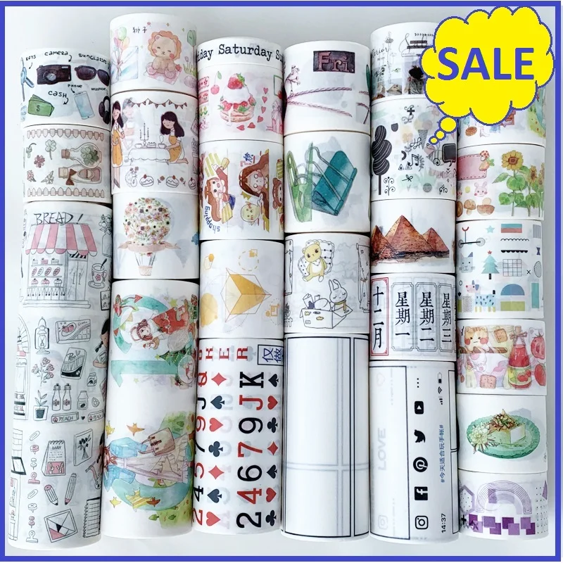 Daily life washi tape date washi tape for scrapbooking diary DIY tape decoration tape