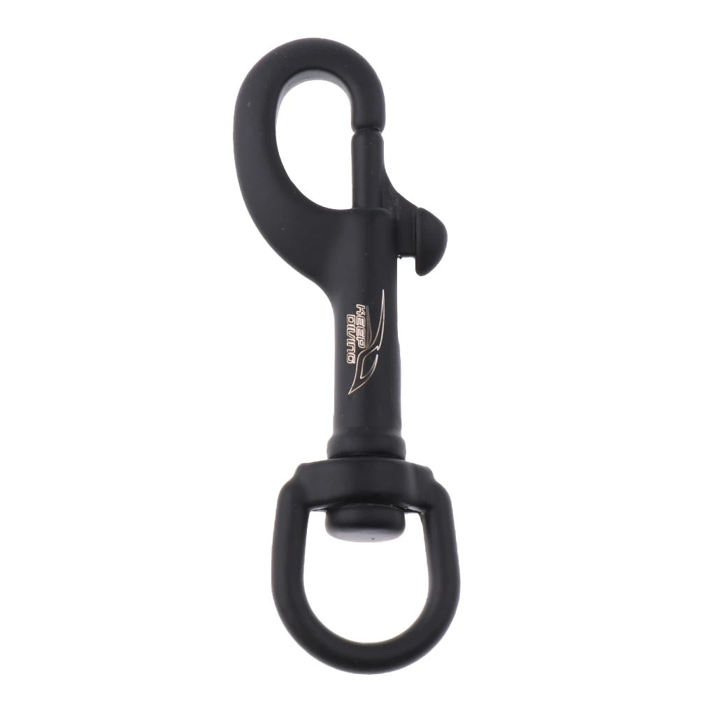 Scuba Diving Boat Marine Black Clip 316 Stainless Steel Swivel Eye Bolt Snap 75mm, 90mm