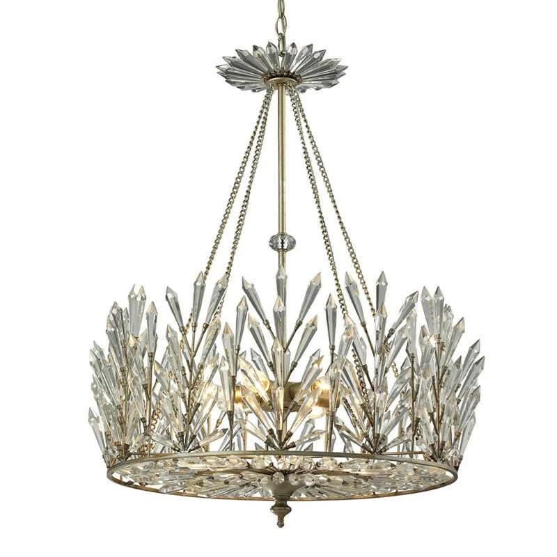 Design Barbed Thorns Diamond Crystal Pendant Lights Living Room Hanging Lights American Restaurant Bedroom Balcony Lamps Deco