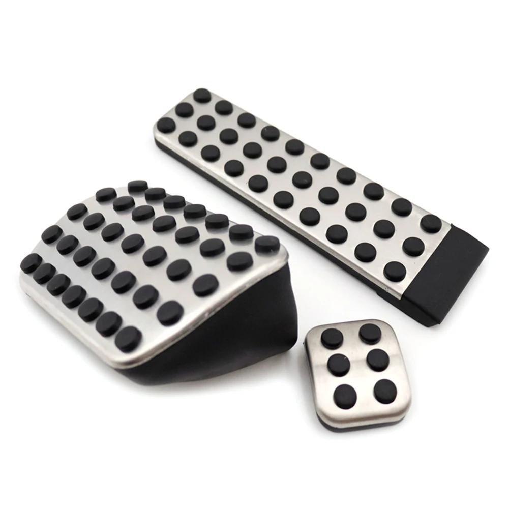 3pcs/set Car Gas Brake Rest Pedal Pad Cover Kits For Mercedes-Benz AT S E SL SLK W124 CL CLK G R 280 300 320 350 430 500 550 ETC