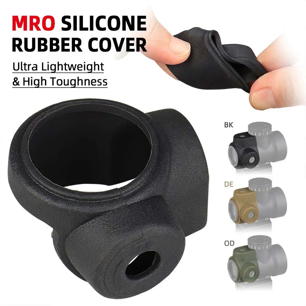 MRO Silicone Rubber Cover for MRO Red Dot Scope, PP33-0231 Tactical Hunting Accessories, Red Dot Sight Holder, Buy One Get 3