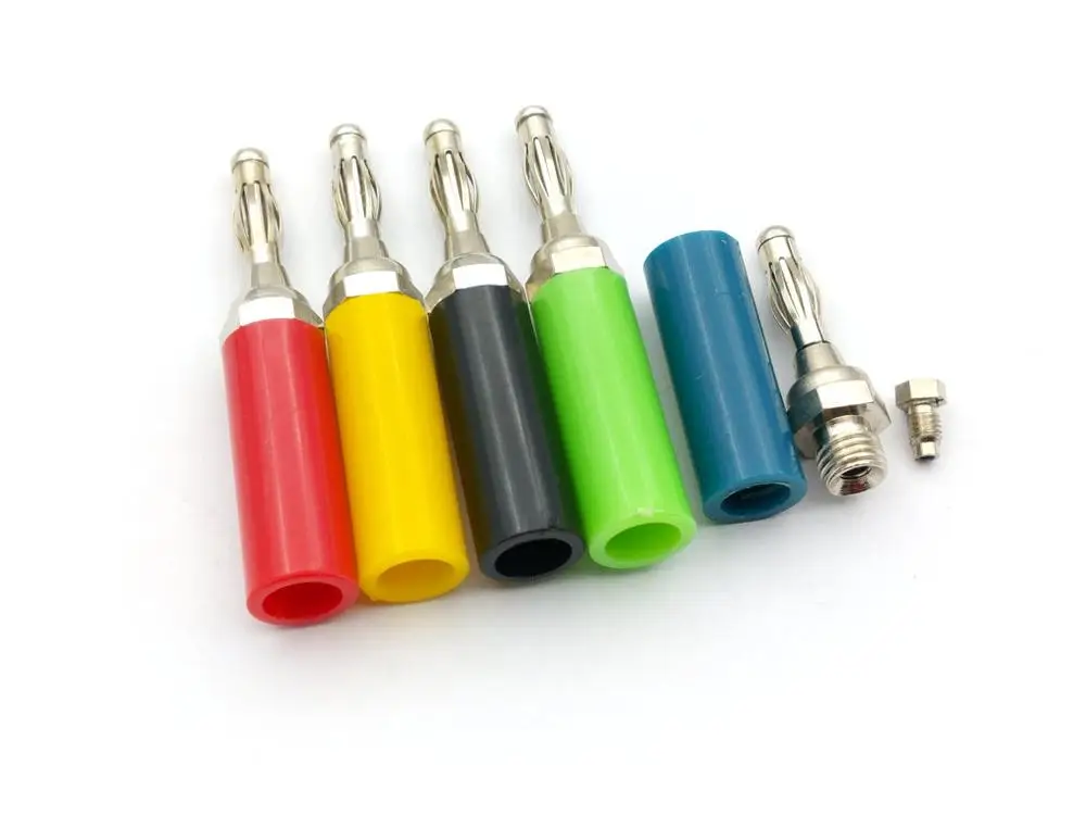 5 Pcs Messing Banana Plug 4 Mm Binding Post Test