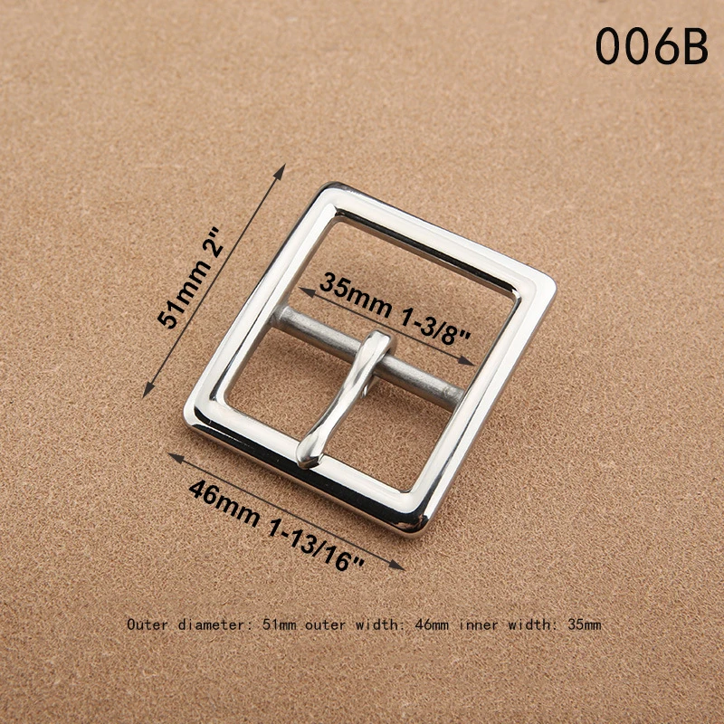 1 Stück 35mm Gürtelschnalle 304 Edelstahl Stiftschnalle Herren Taillengürtel Kopf Lederhandwerk Gürtelteile DIY Hardware Zubehör – Detail 5