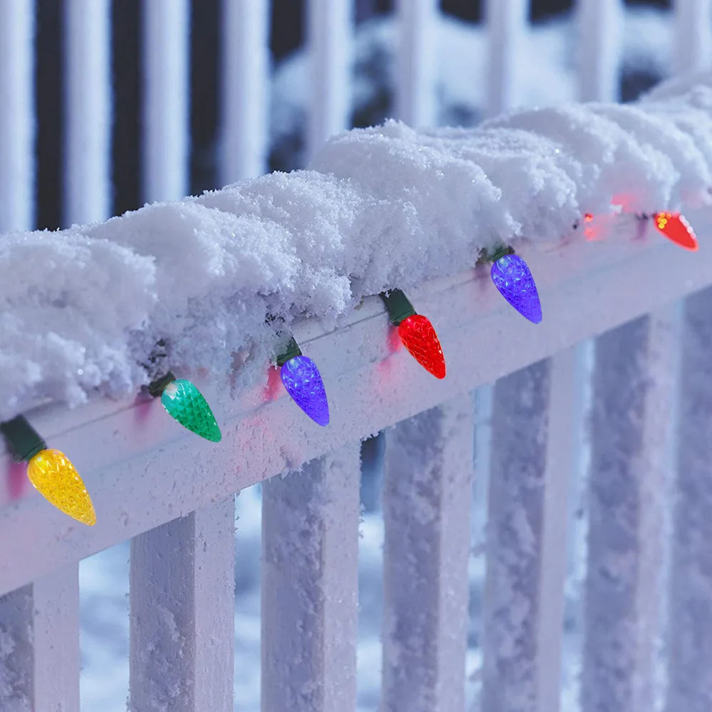 5M 50 LED Strawberry String Light Christmas Tree Fairy Garland Lamp String Battery Operated for Winter Fastival Decoration Light