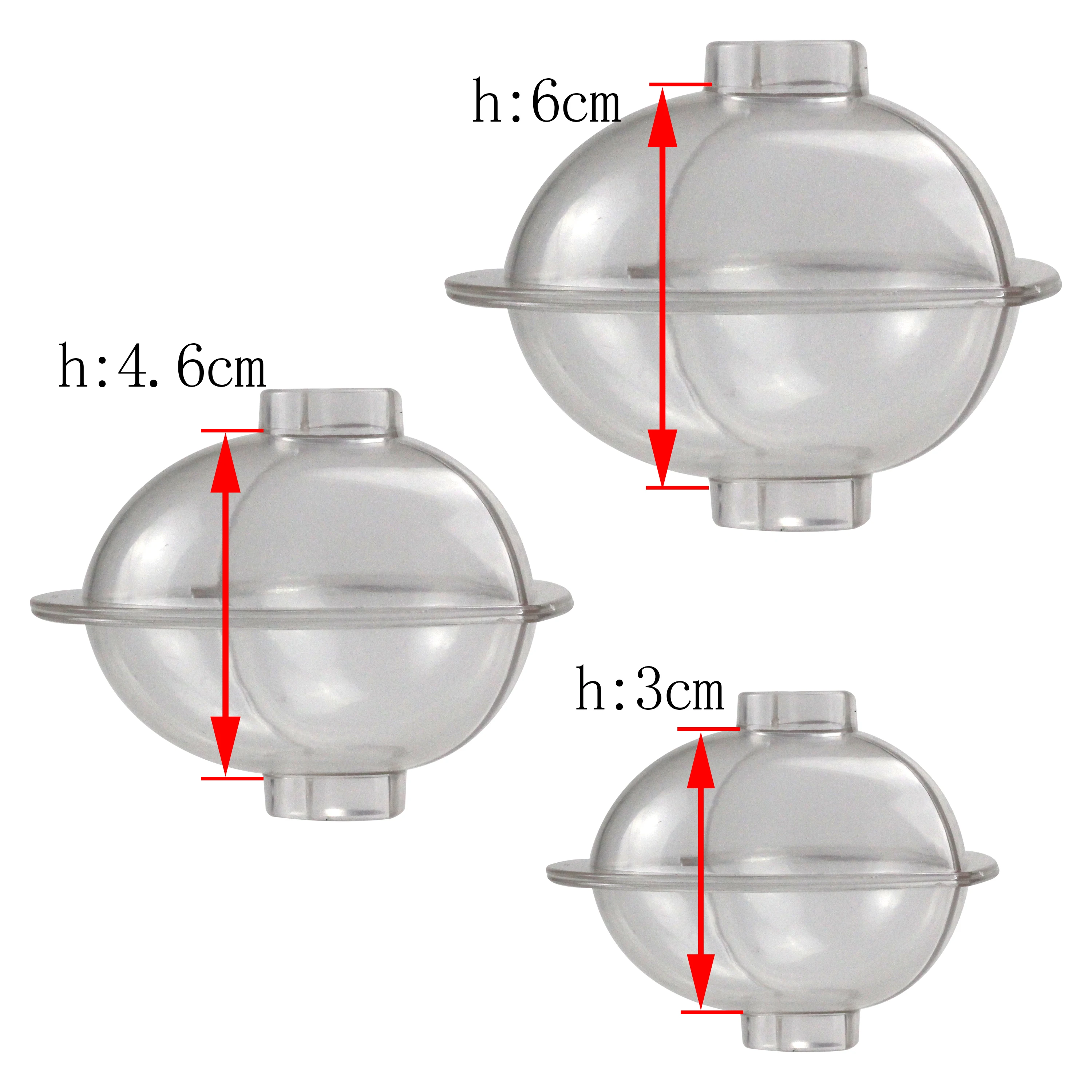 3 type size 3D heart chocolate mold for DIY Cake decoration Polycarbonate Chocolate Mold  baking Candy confectionery tool