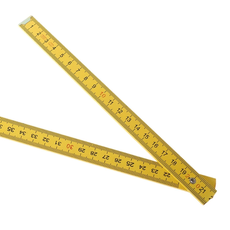 Yellow Plastic Ruler with Long Extension and Light Weight and Small Volume Best Standard Measure Tool for Craftman Work