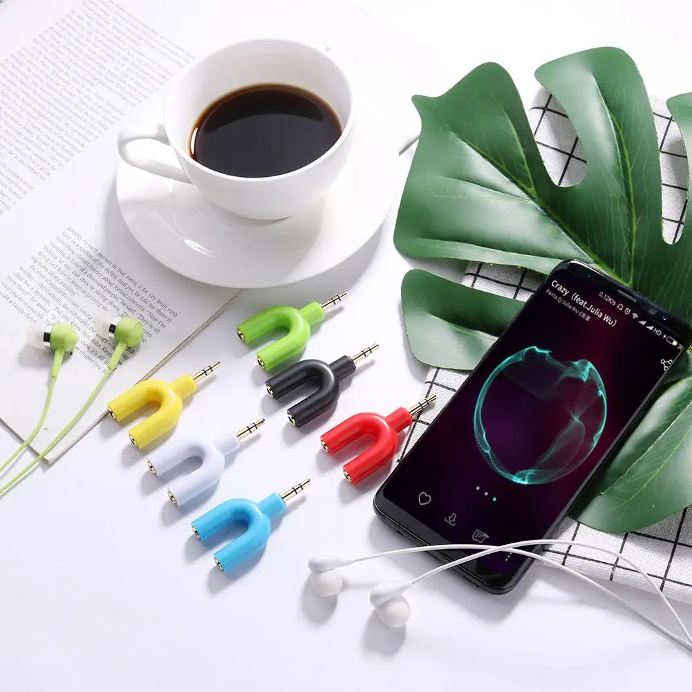 Y شكل 3.5 مللي متر 1 ذكر إلى 2 أنثى سماعة محول مزدوجة جاك التوصيل سماعة رأس ستيريو الخائن ل مشغل MP3 PC حصة الموسيقى