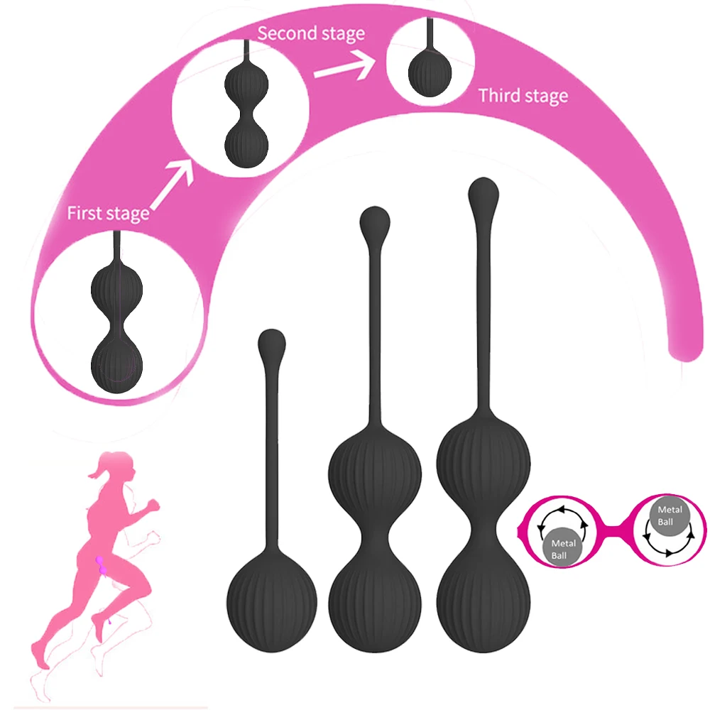 Safe Silicone Smart Ball Vibrator Kegel Ball Ben Wa Ball Vagina Tighten Exercise Machine Sex Toy for Women Vaginal Geisha Ball