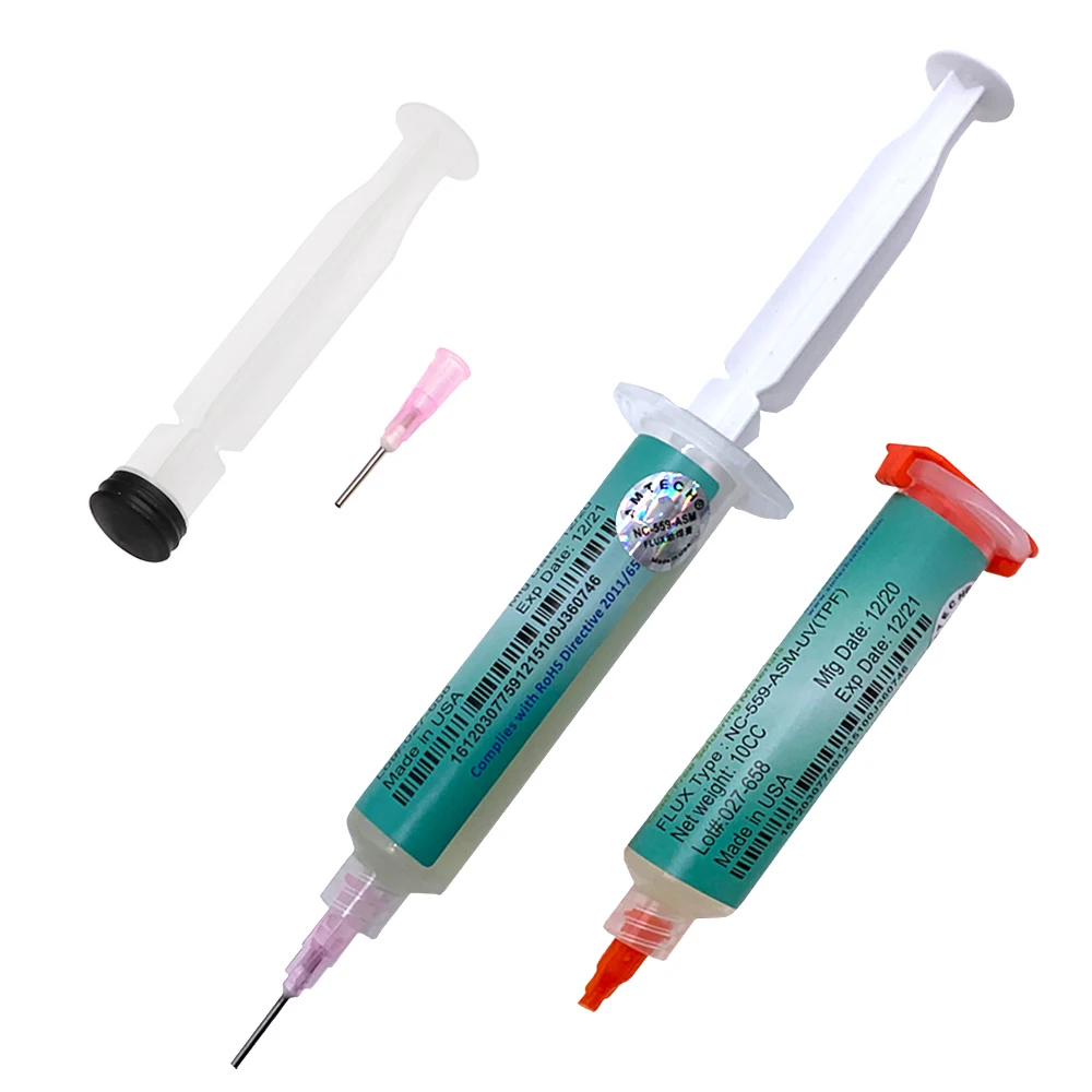 

NC-559 Solder Paste Welding Flux Oil for BGA PCB Reballing Repair Soldering Paste Flux + Syringe Plunger+Needle