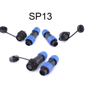 SP13 Conector impermeable IP68 1/2/3/4/5/6/7/9 Pin Conectores de cable de cables machos/hembra y nuez de zócalo/brida/acoplamiento 12 mejores ventas 9 pin - №7