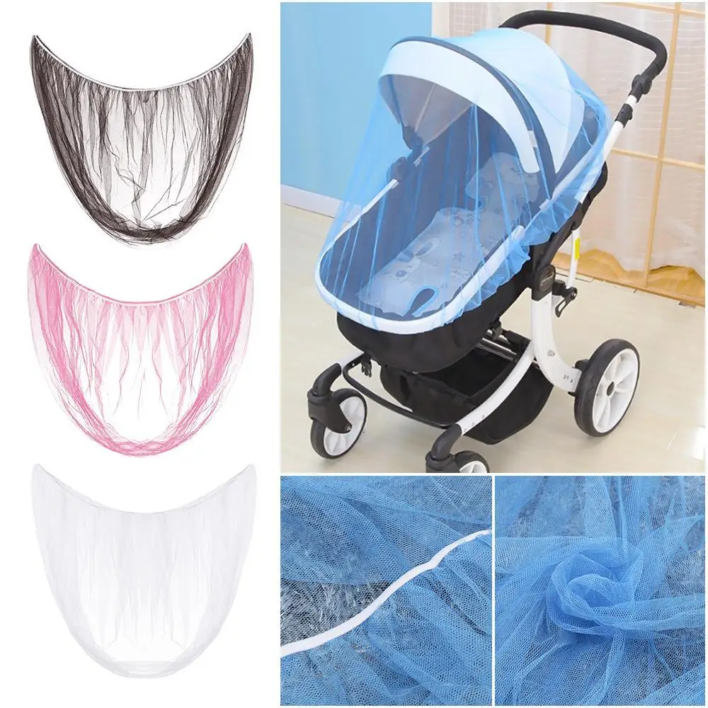 Summer Mosquito Net Baby Stroller Pushchair Mosquito Insect Shield Net Safe Infants Protection Mesh Stroller Accessories 150cm