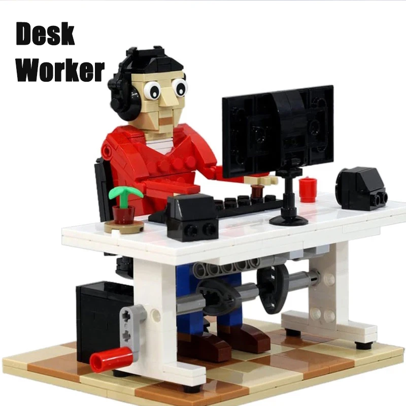 

MOC Building Blocks City Office Worker Creative Computer Office Technology Bricks Children Display Toys Kids Xmas Gift 337PCS