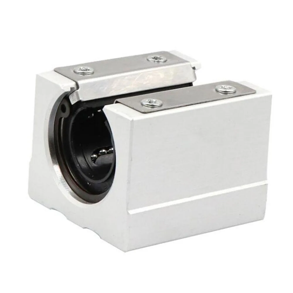 1 PCS SBR Open Type with Pressure Plate Metal Slider Linear Guide Bearing Slider SBR16/20/25/30/35/40/50S-PP-UU