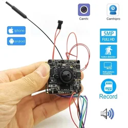 Camhi Mini WiFi IP Camera Module Wireless Covert 1080P 1920P DIY TF Card Security Camer H264 H265 Audio CCTV Surveillance Onvif