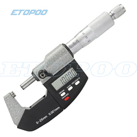 High quality 0-25mm 0.001 mm digital electronic outside micrometer 0-25 mm with Extra Large LCD Screen measuring tools caliper