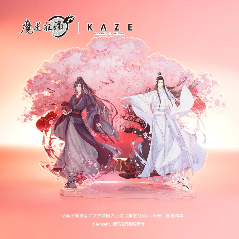 Grão-mestre do cultivo demoníaco mdzs wei wuxian lan wangji fang ling jiang xue acrílico suporte figura modelo placa decoração do desktop